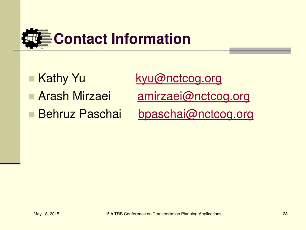 contact information