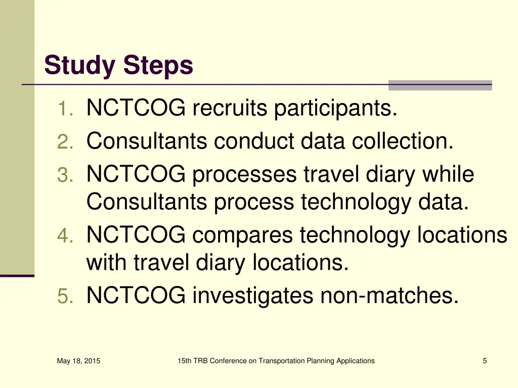 study steps
