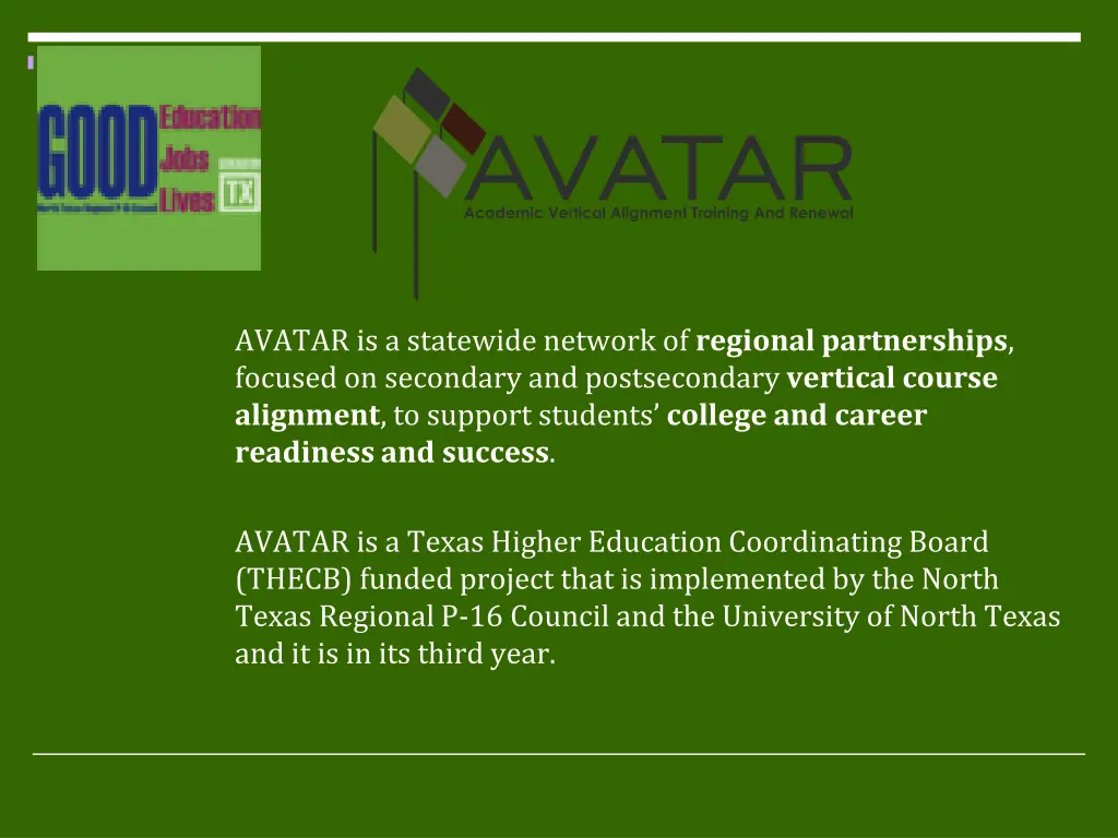 avatar is a statewide network of regional