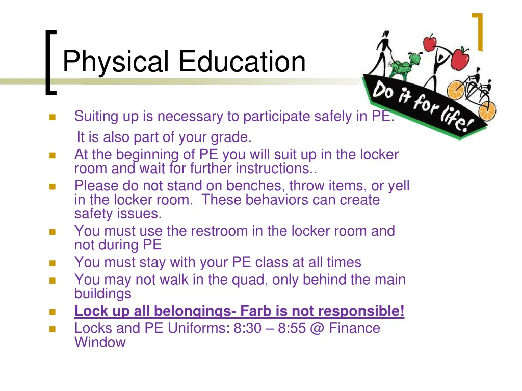 physical education