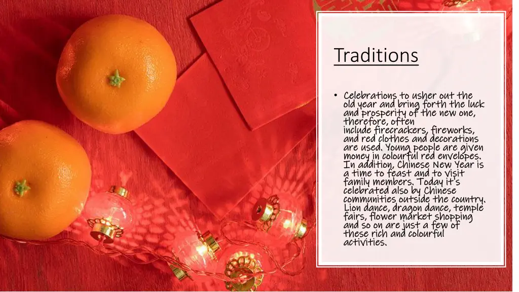 traditions