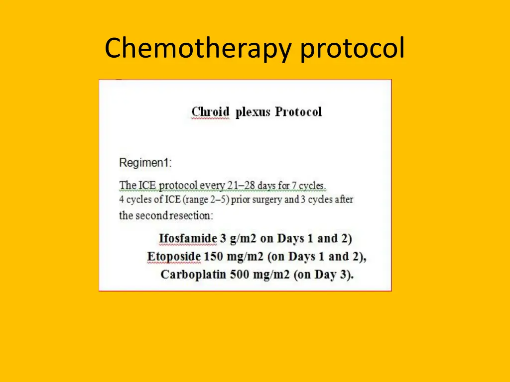 chemotherapy protocol