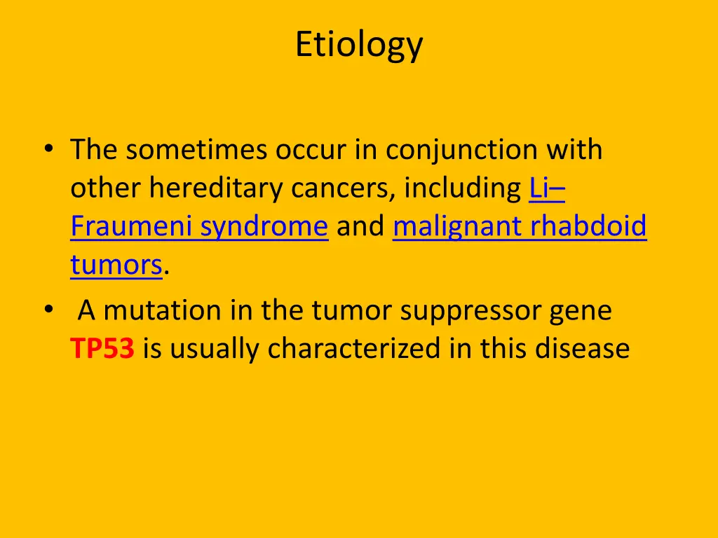 etiology