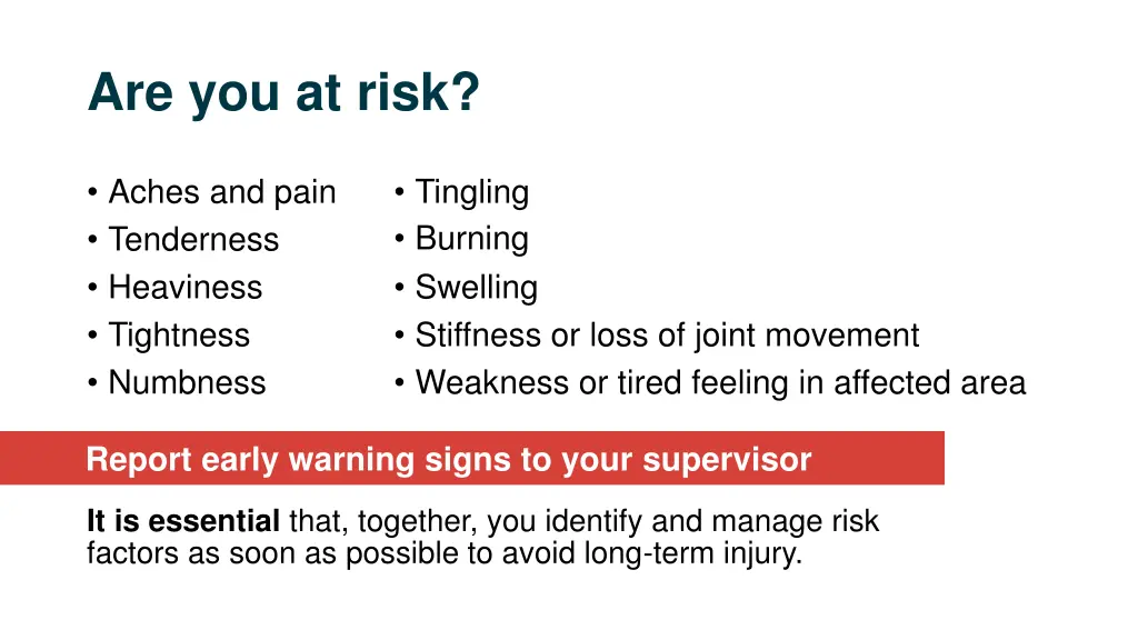 are you at risk