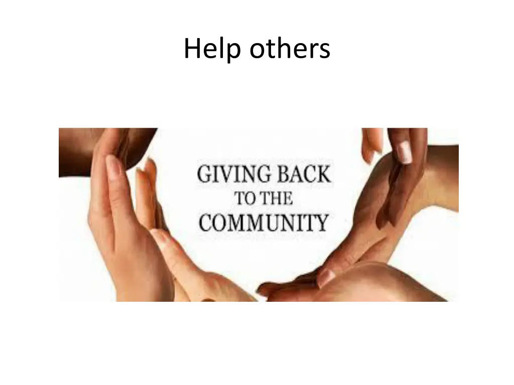 help others