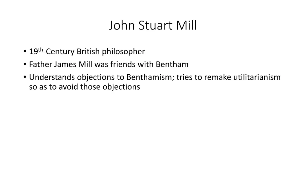 john stuart mill