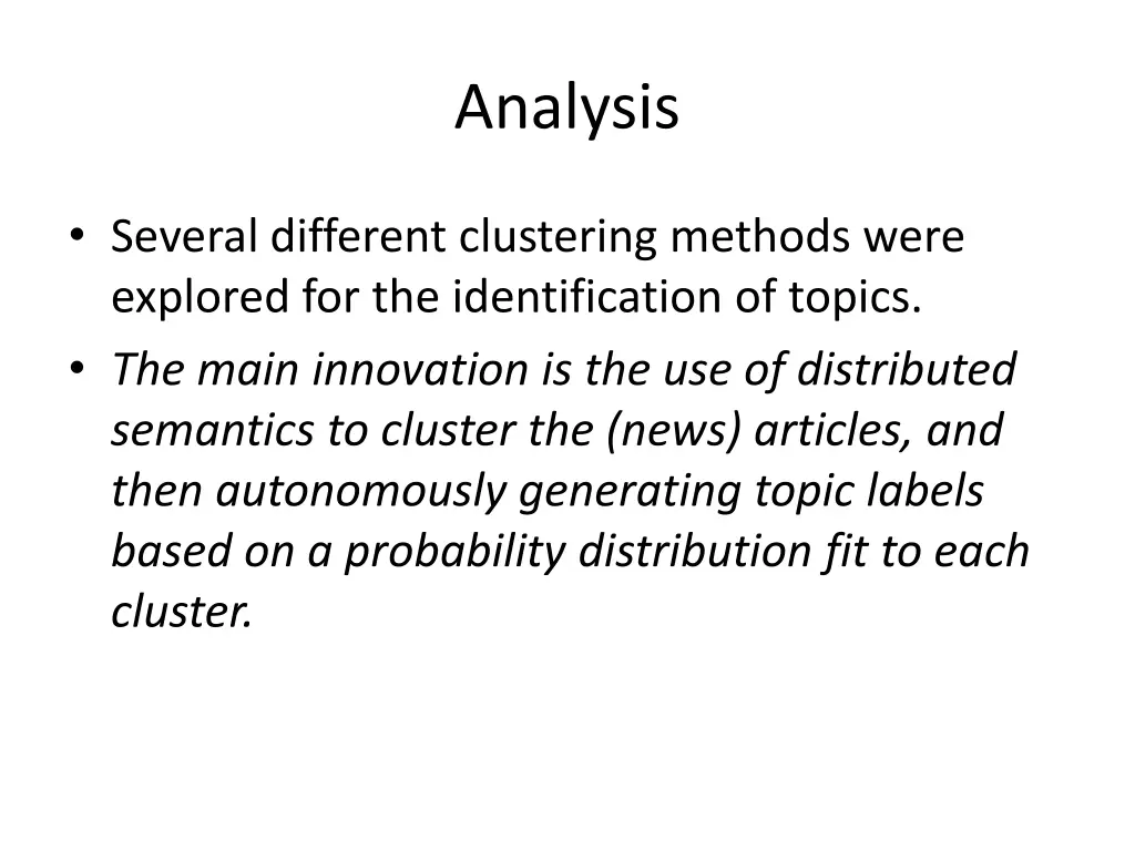 analysis