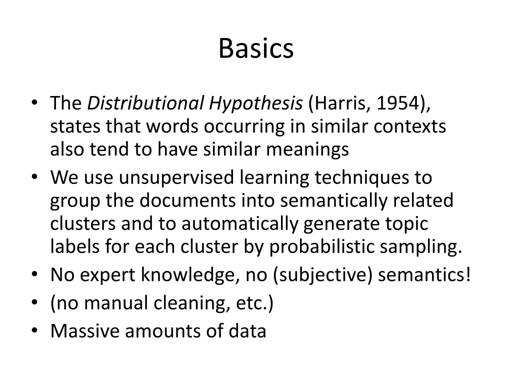basics