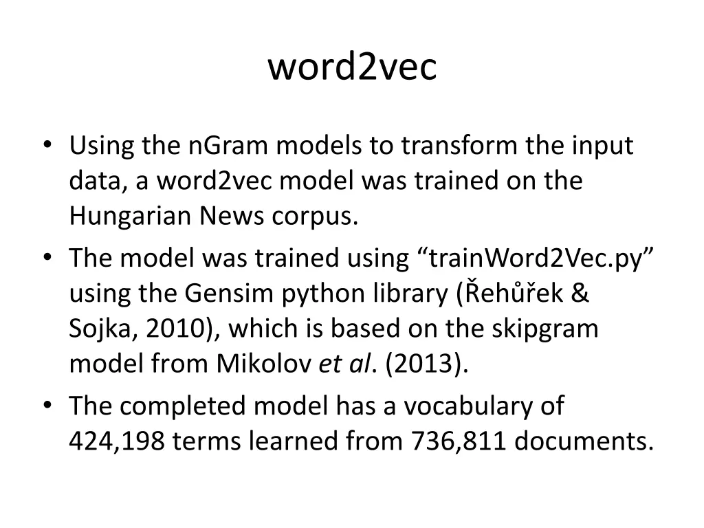 word2vec