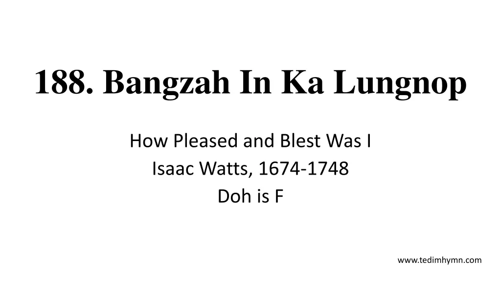 188 bangzah in ka lungnop