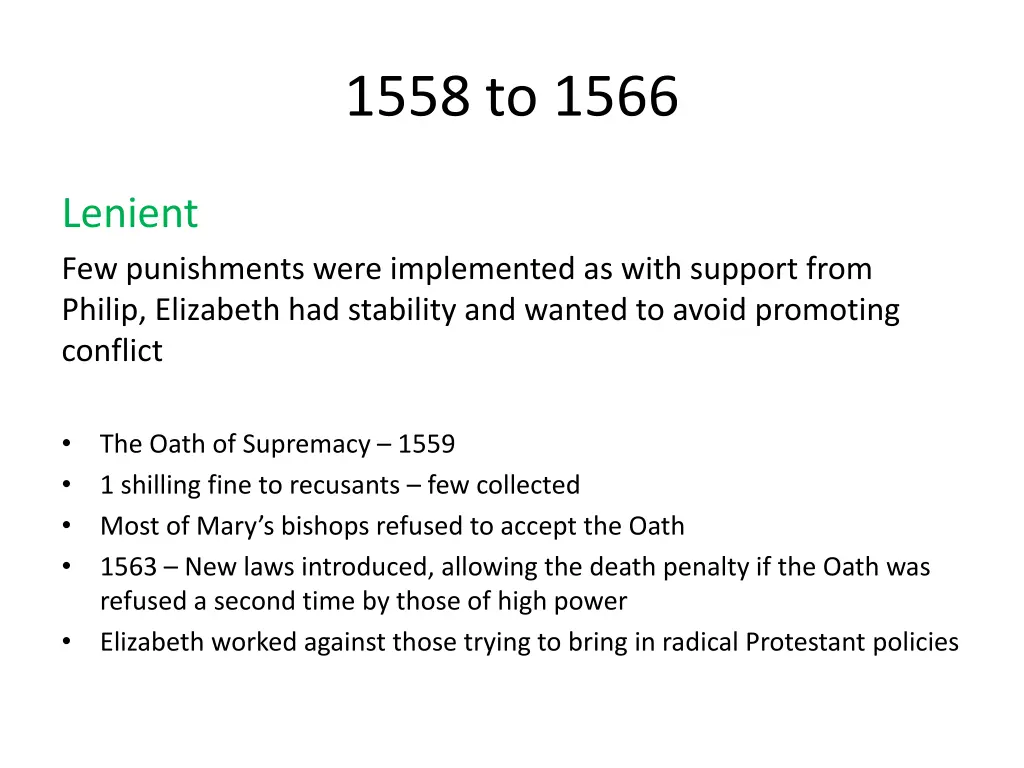 1558 to 1566