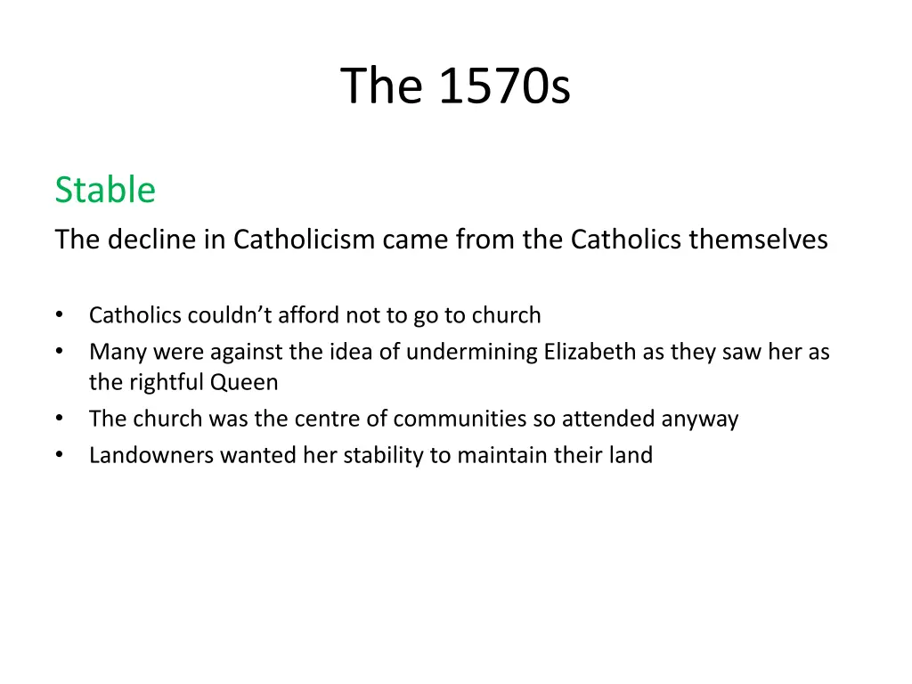 the 1570s