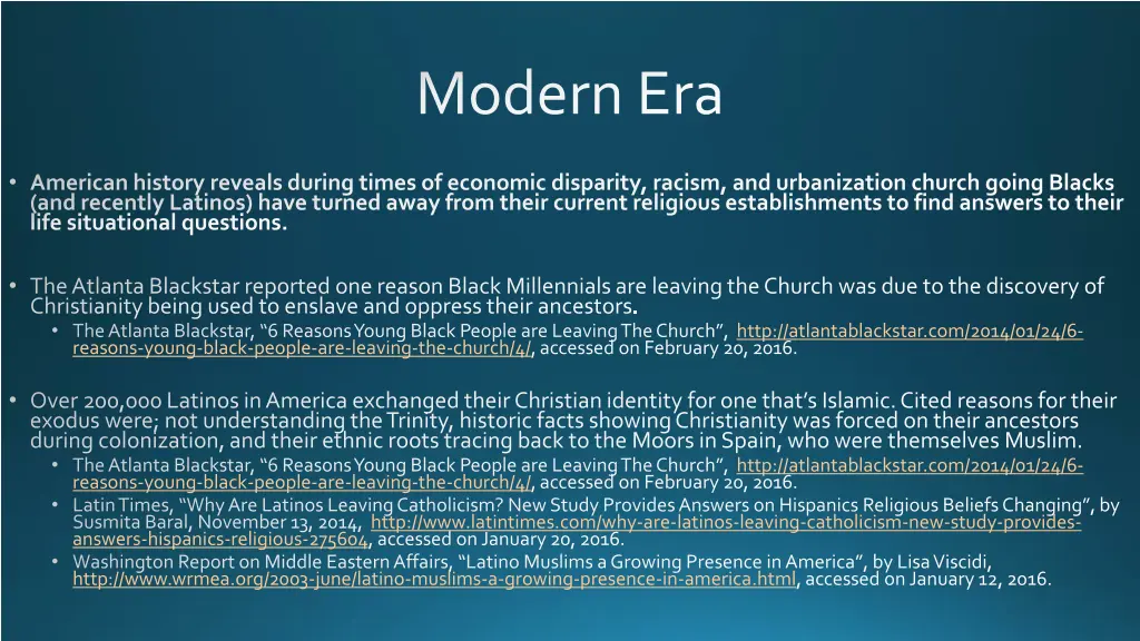 modern era
