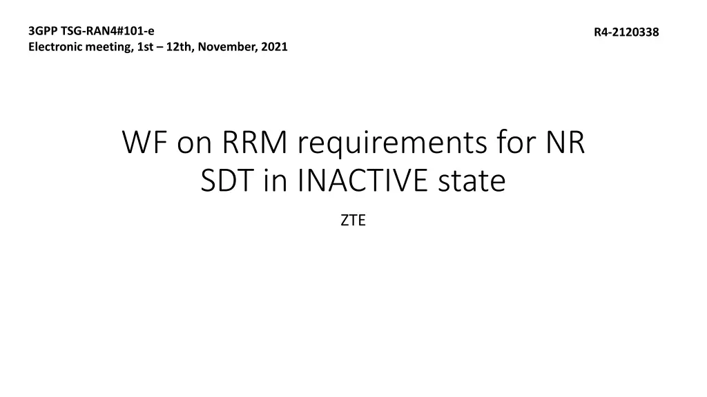 3gpp tsg ran4 101 e electronic meeting 1st 12th