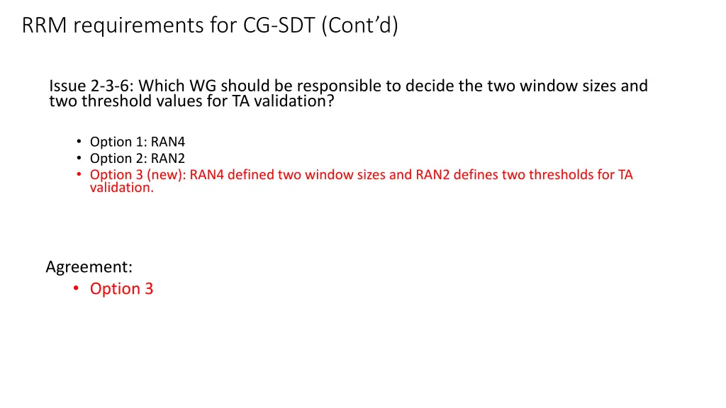 rrm requirements for cg sdt cont d 1
