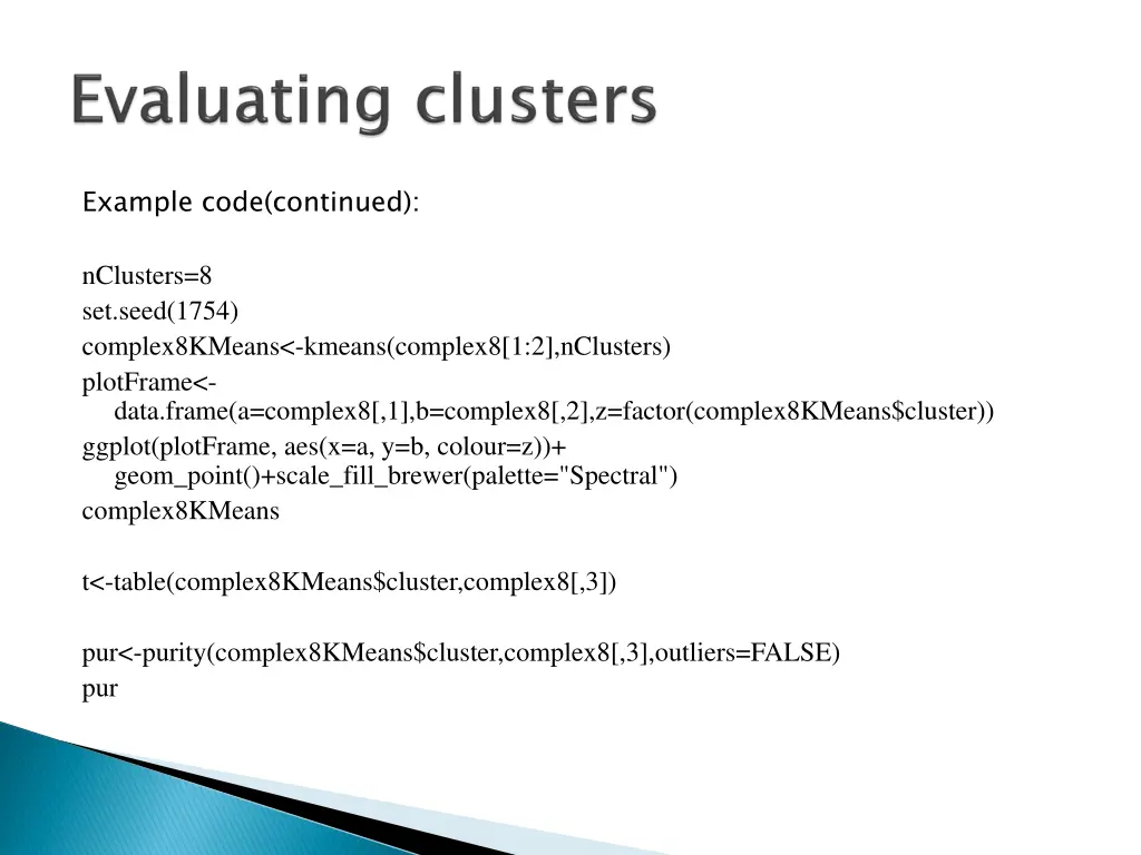 example code continued