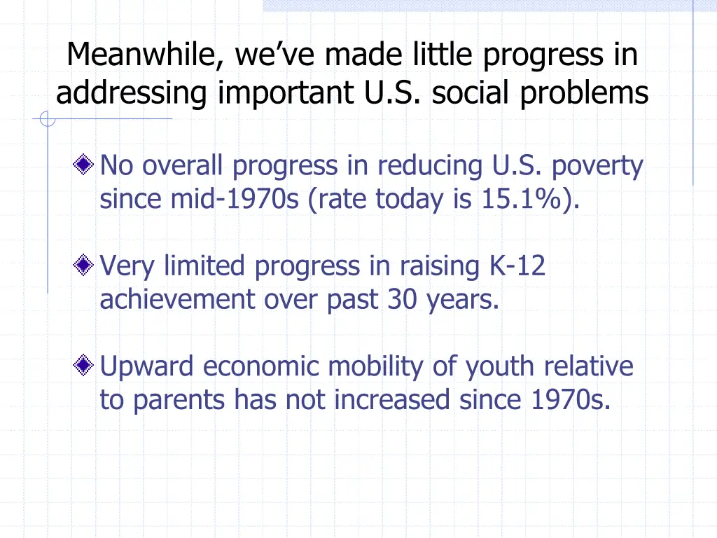 meanwhile we ve made little progress