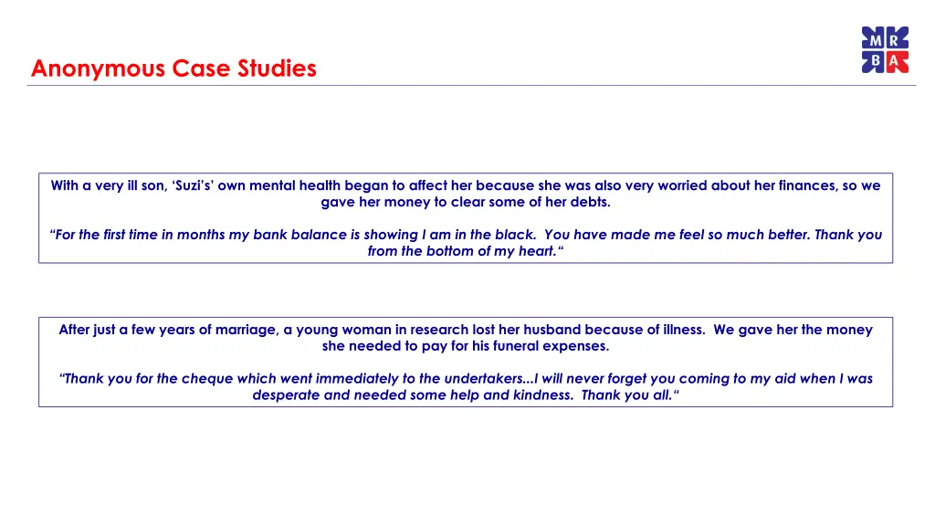 anonymous case studies