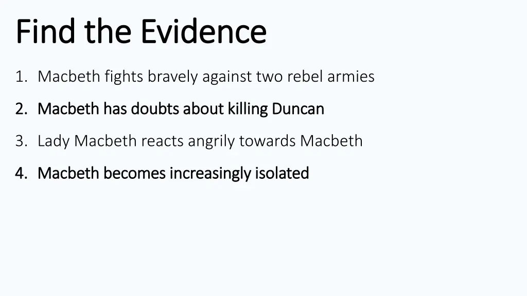 find the evidence find the evidence 1