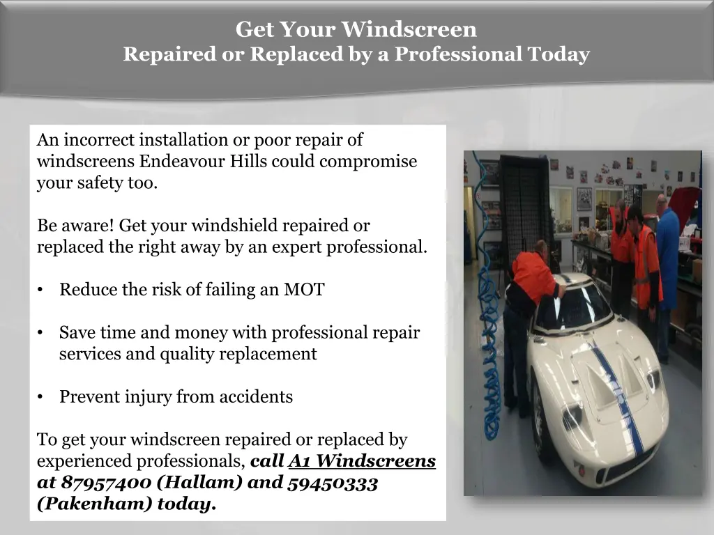 get your windscreen repaired or replaced