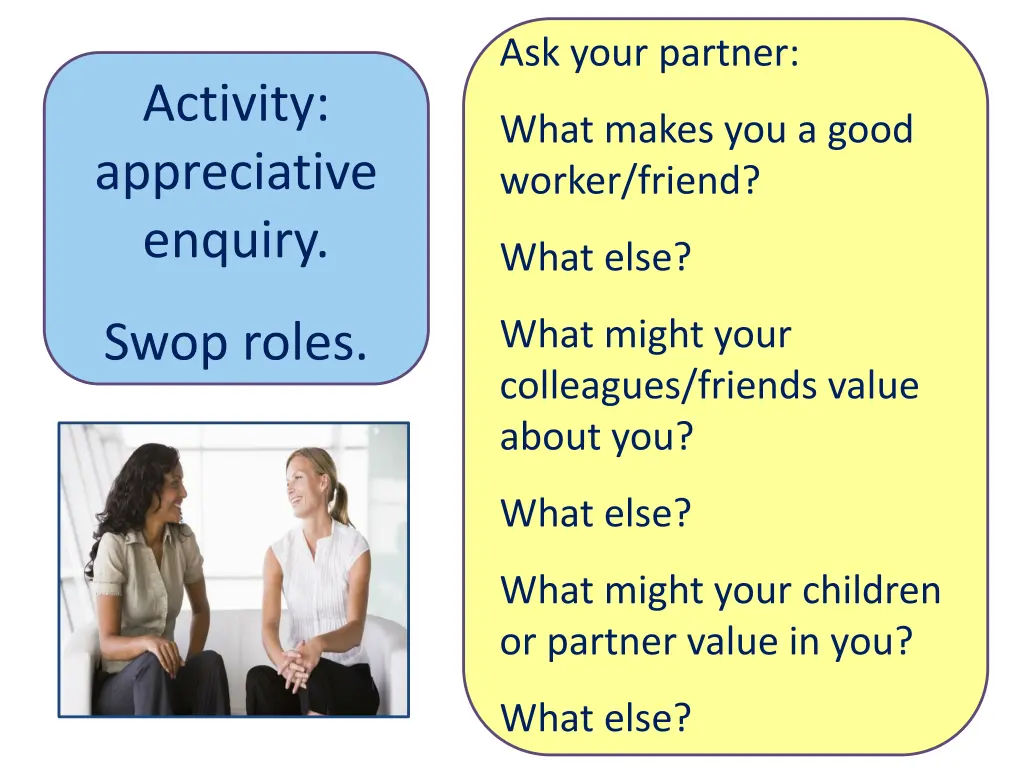 ask your partner
