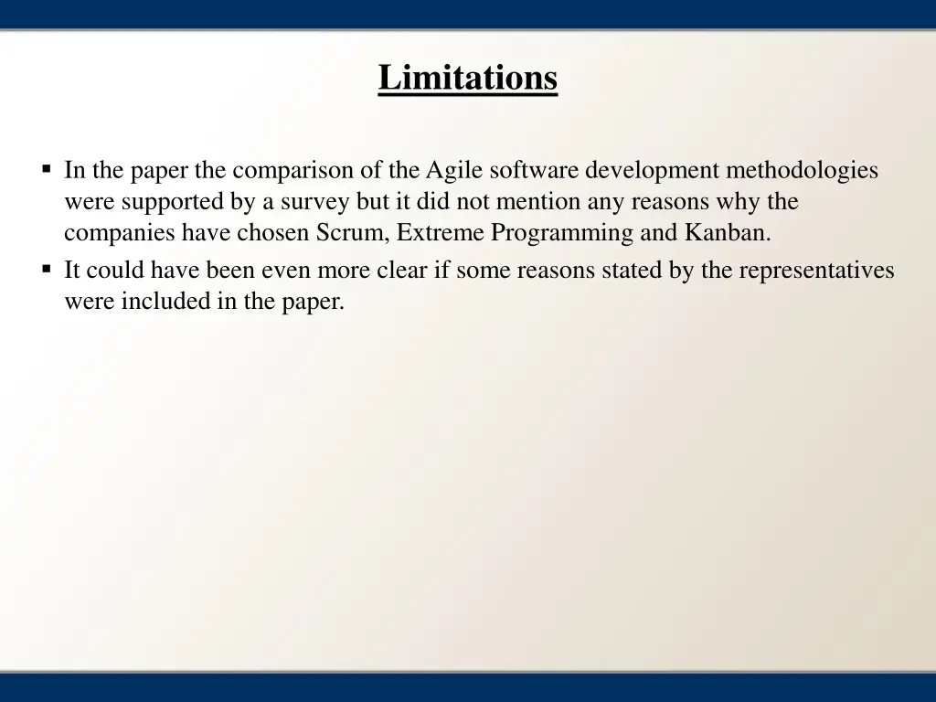 limitations