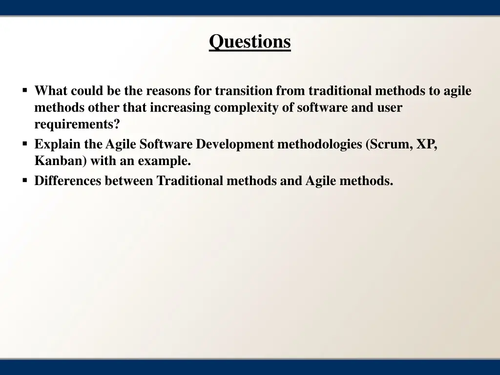questions