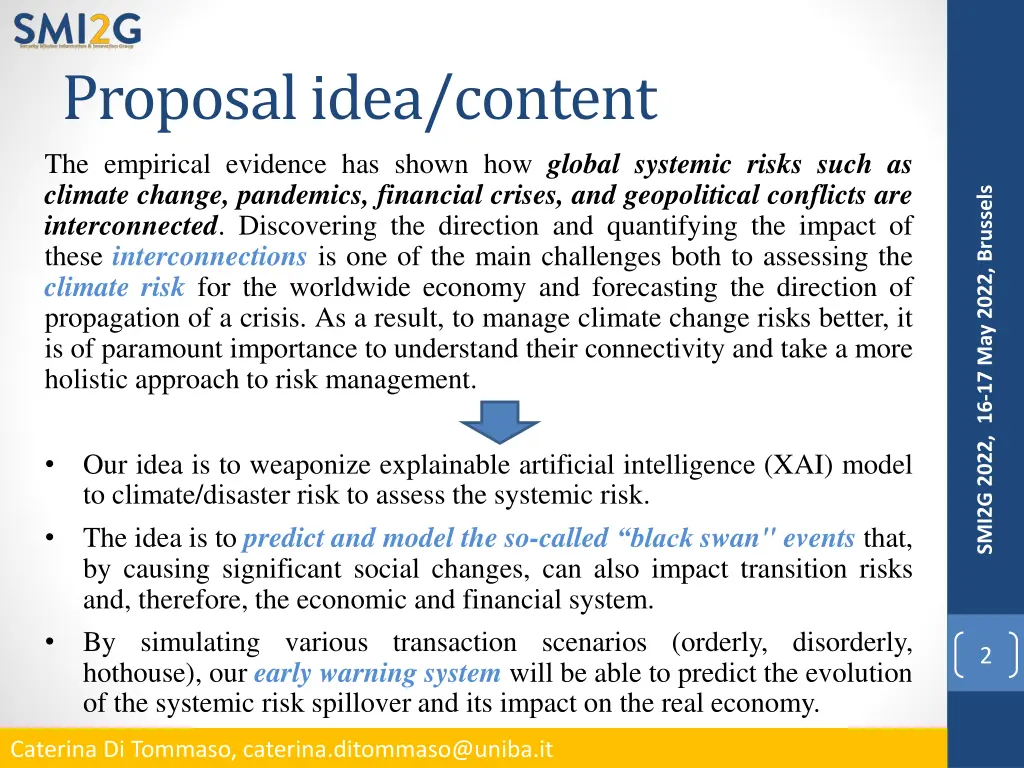 proposal idea content the empirical evidence