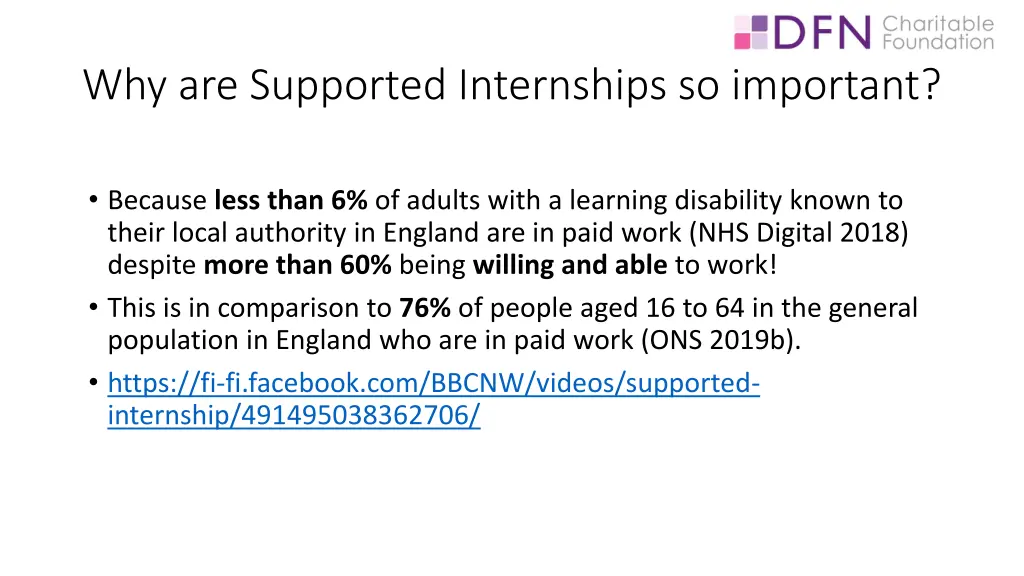 why are supported internships so important