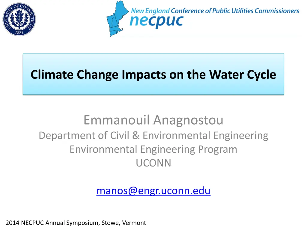 climate change impacts on the water cycle