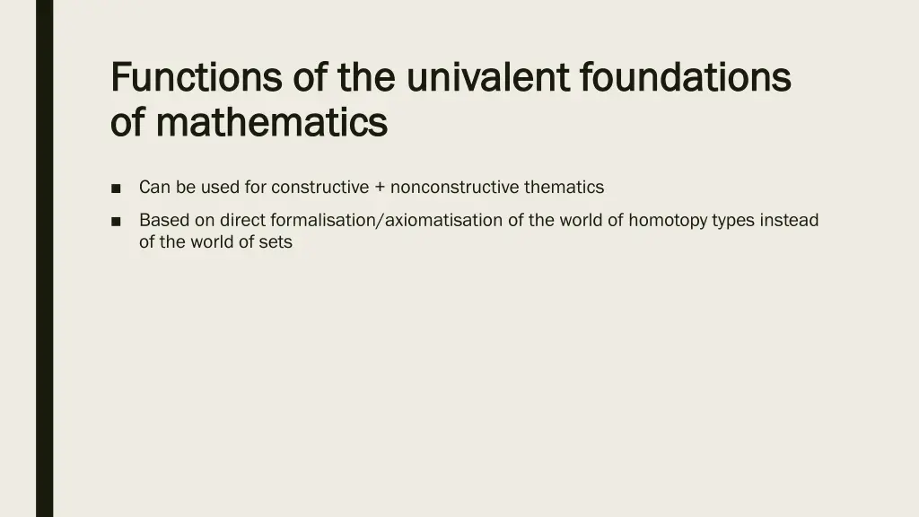 f fu unctions of the univalent foundations