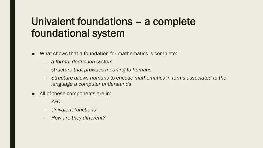 univalent foundations univalent foundations
