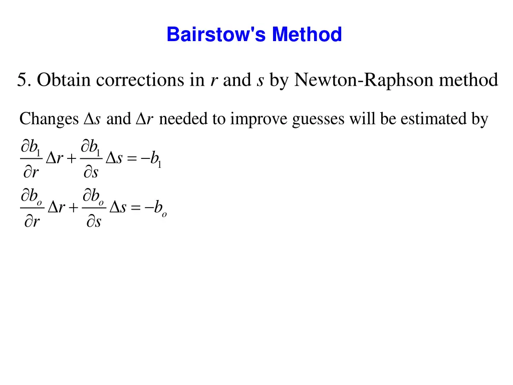bairstow s method 2