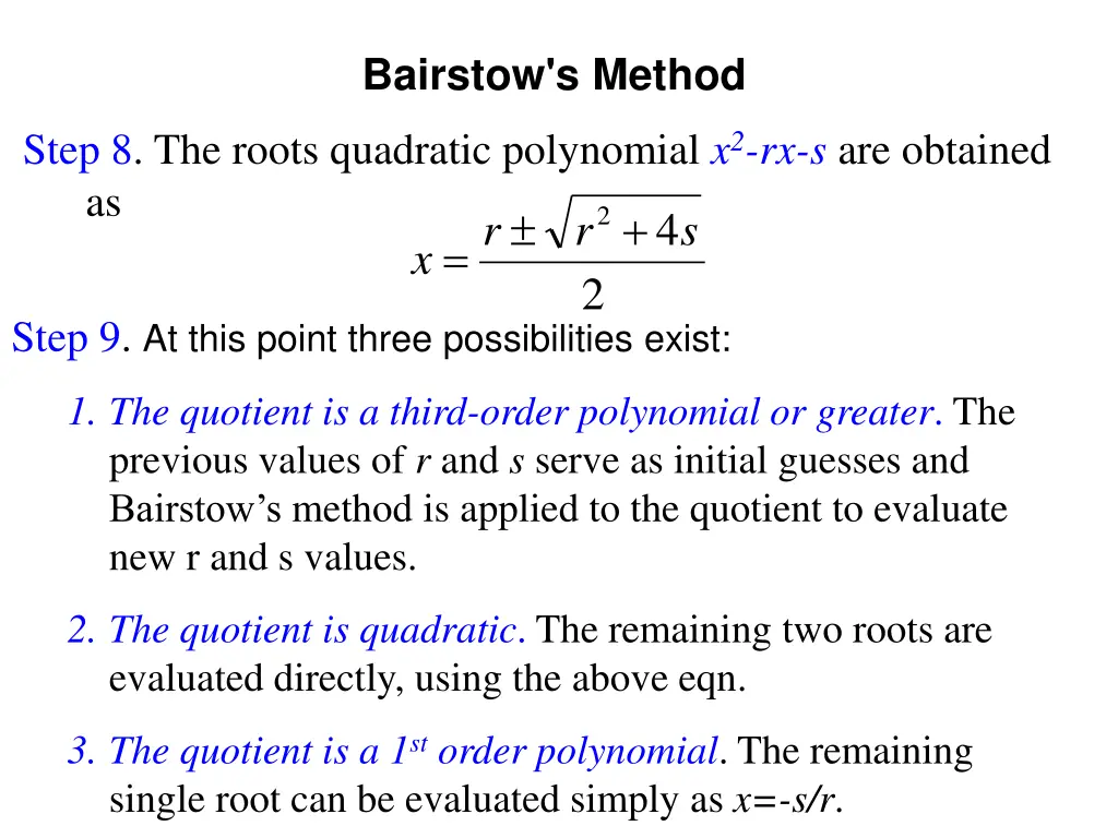 bairstow s method 5
