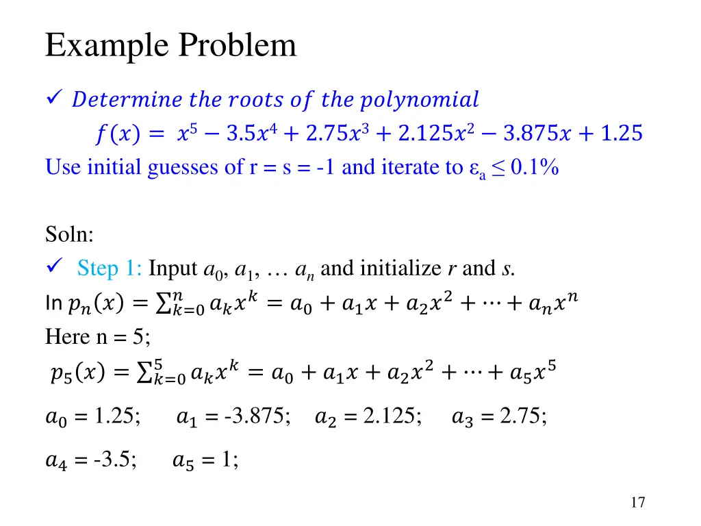 example problem