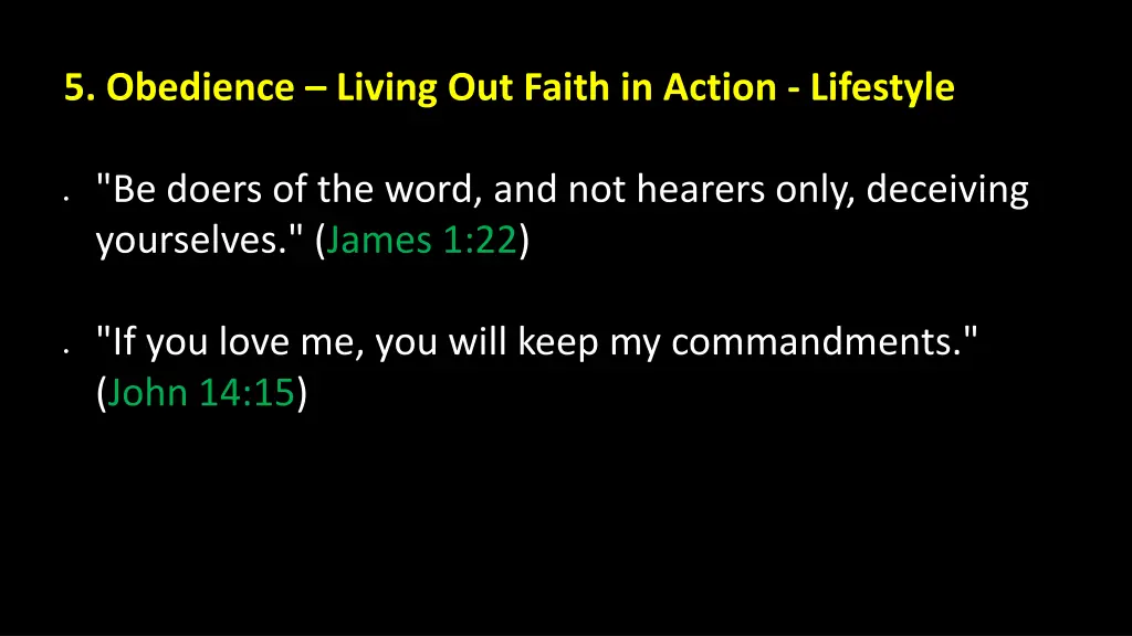 5 obedience living out faith in action lifestyle 1