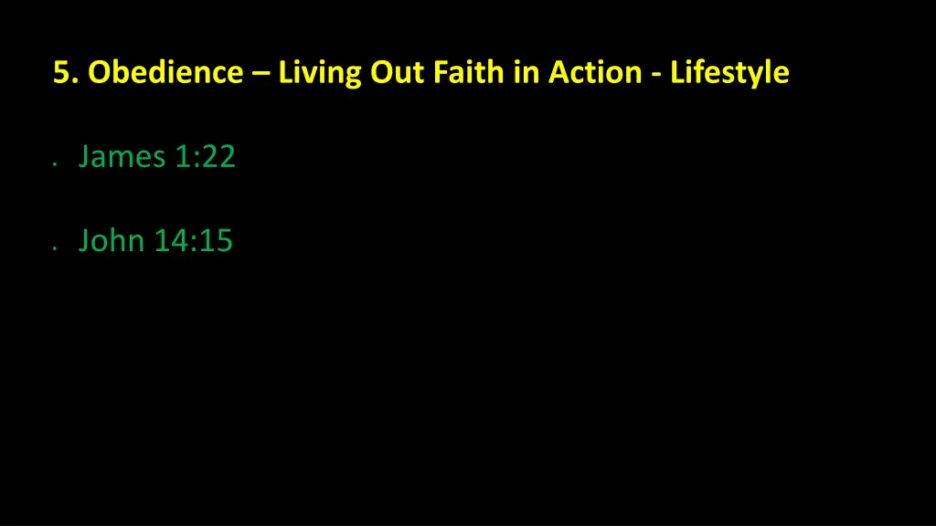 5 obedience living out faith in action lifestyle