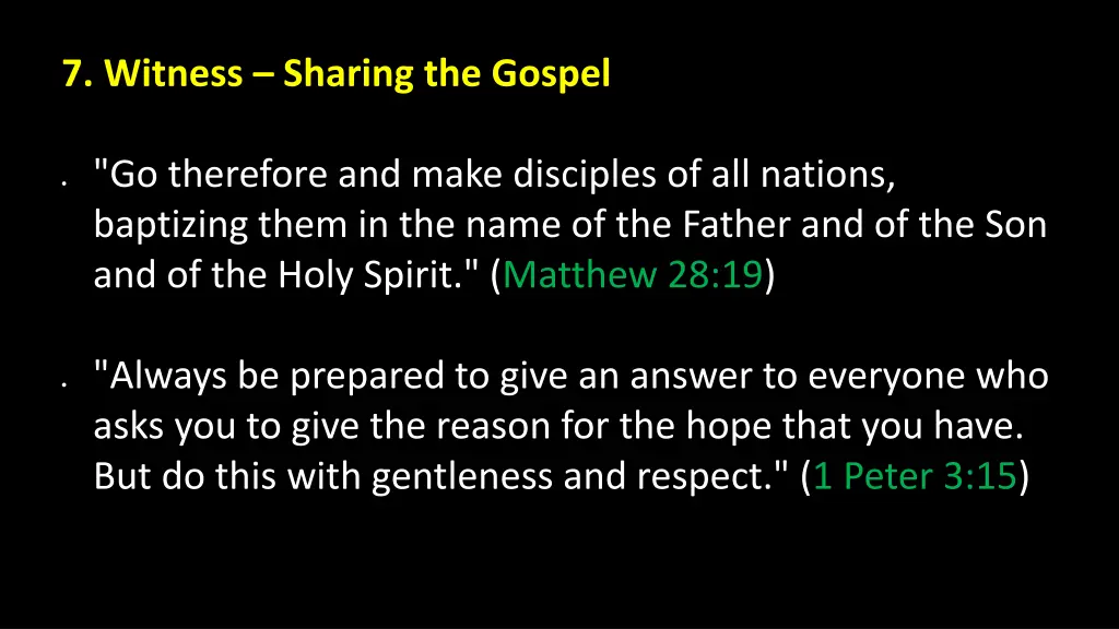 7 witness sharing the gospel 1