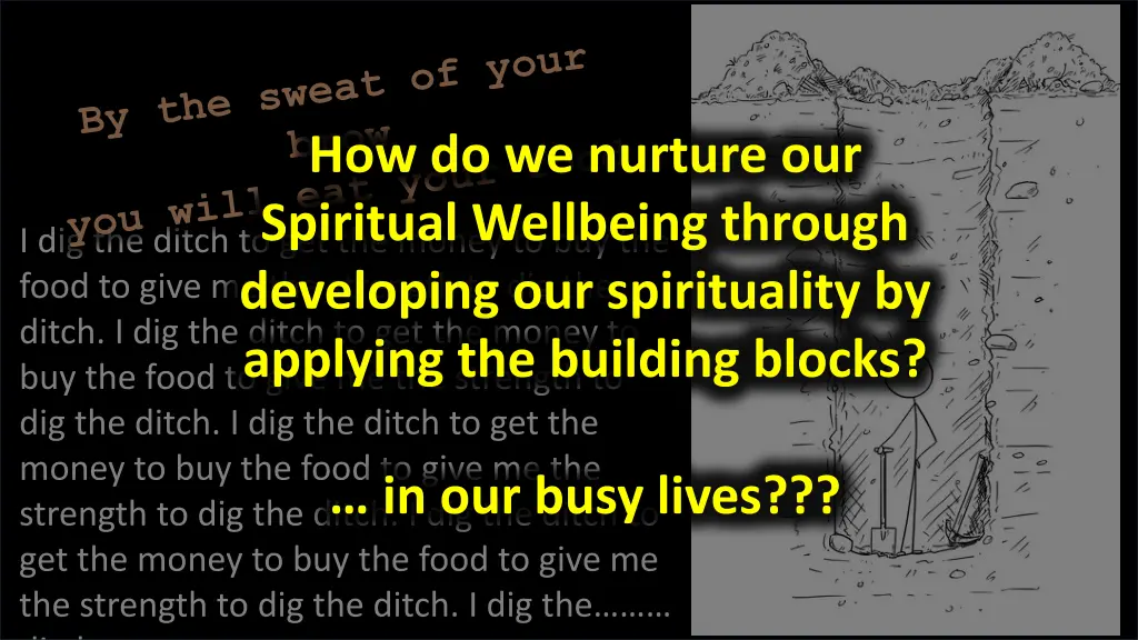 how do we nurture our spiritual wellbeing through