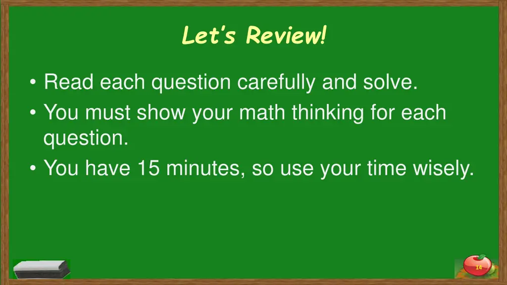 let s review 1