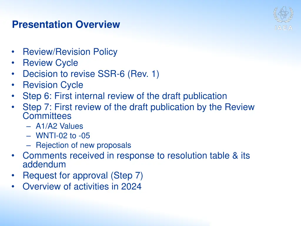 presentation overview