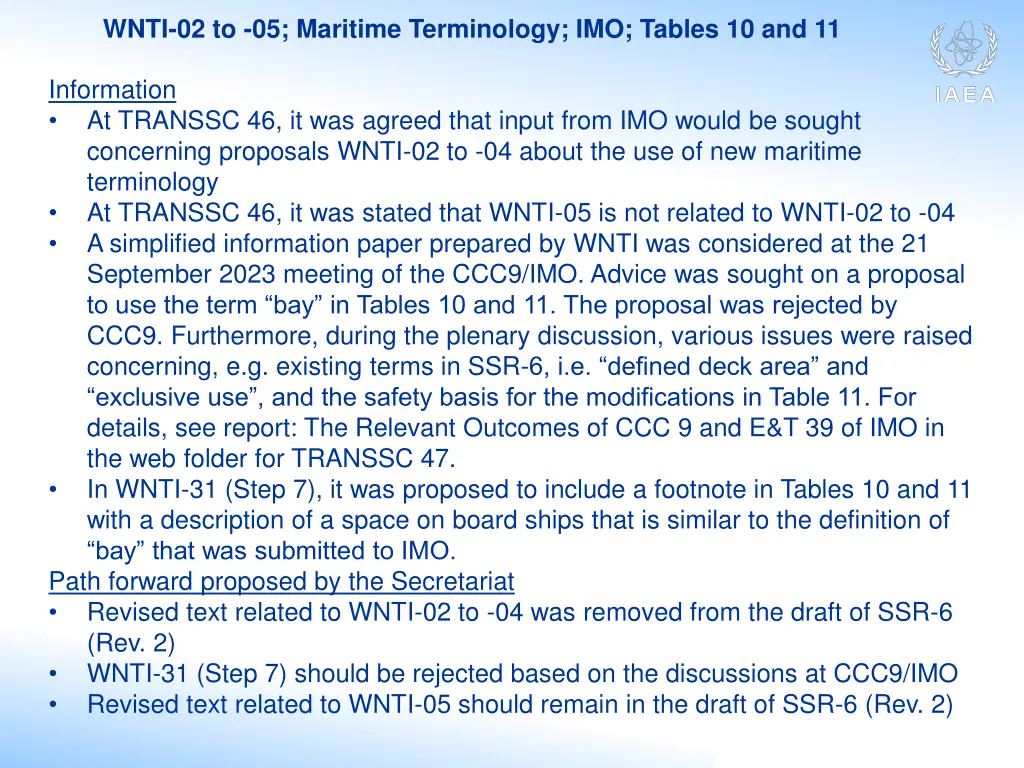 wnti 02 to 05 maritime terminology imo tables