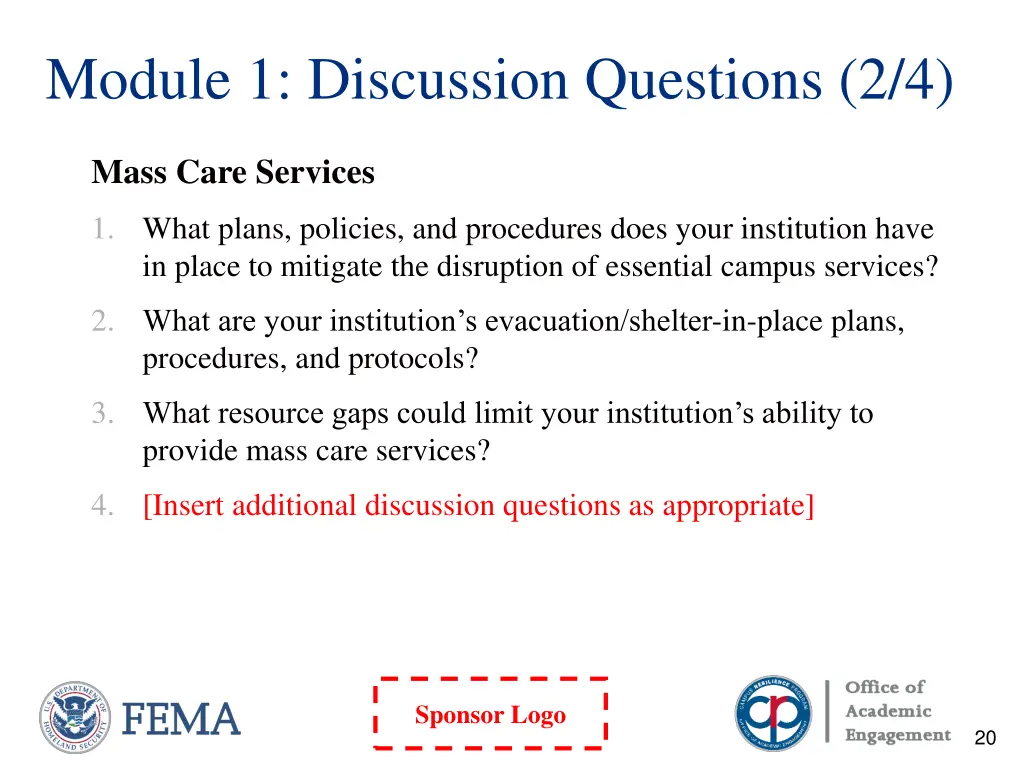 module 1 discussion questions 2 4