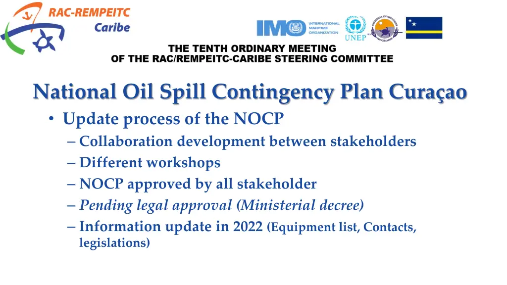 national oil spill contingency plan cura 1