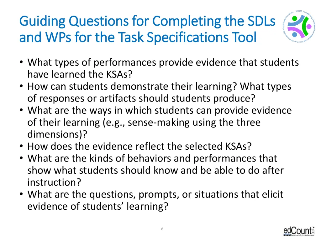 guiding questions for completing the sdls guiding