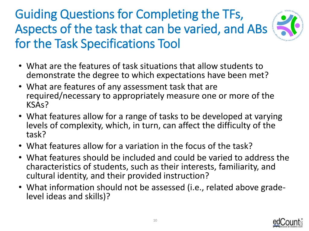 guiding questions for completing the tfs guiding