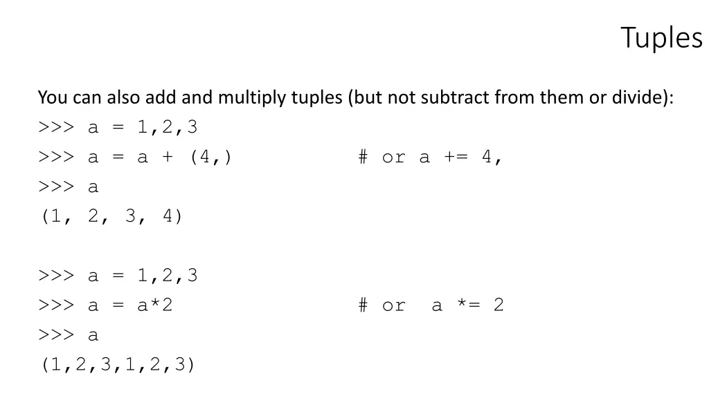 tuples 1