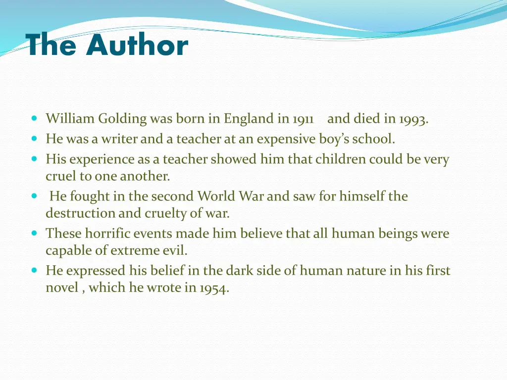 the author