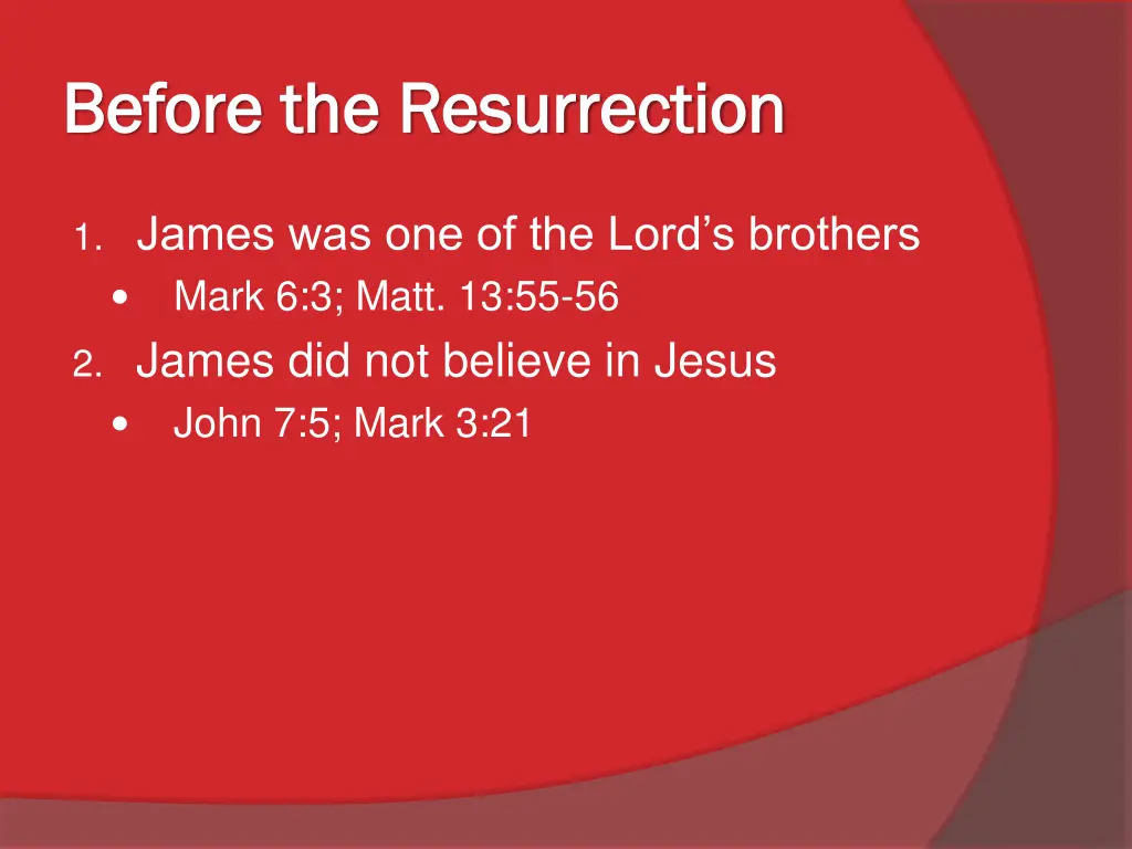 before the resurrection before the resurrection