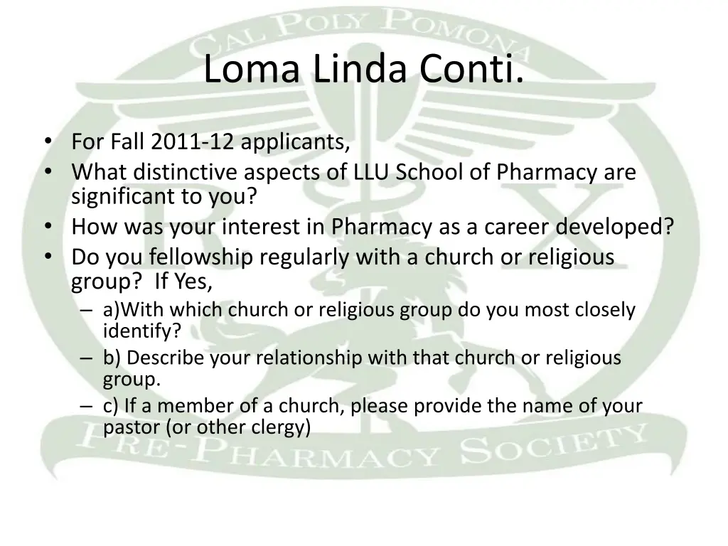 loma linda conti